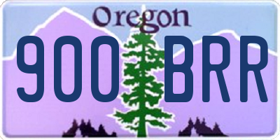 OR license plate 900BRR