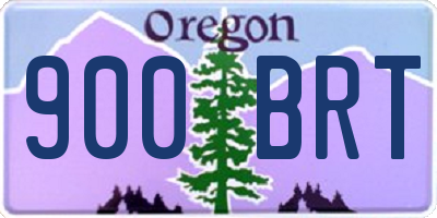 OR license plate 900BRT