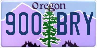 OR license plate 900BRY