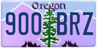 OR license plate 900BRZ