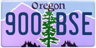 OR license plate 900BSE