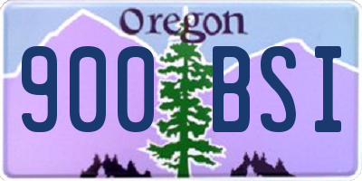 OR license plate 900BSI