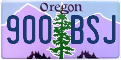 OR license plate 900BSJ