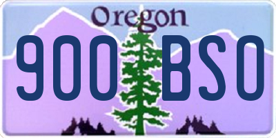 OR license plate 900BSO