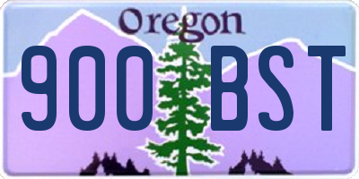 OR license plate 900BST