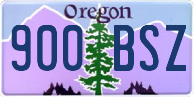 OR license plate 900BSZ