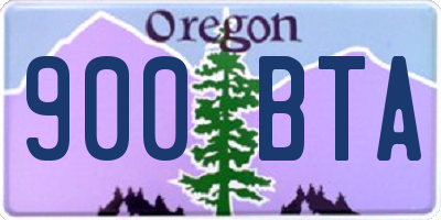 OR license plate 900BTA