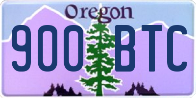OR license plate 900BTC