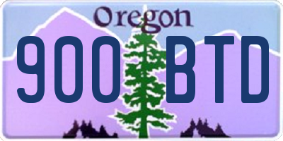 OR license plate 900BTD