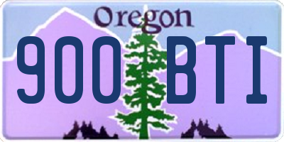 OR license plate 900BTI