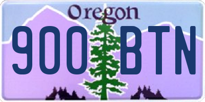 OR license plate 900BTN