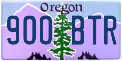 OR license plate 900BTR
