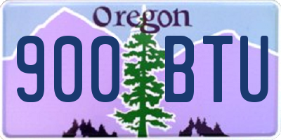 OR license plate 900BTU