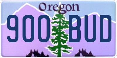 OR license plate 900BUD