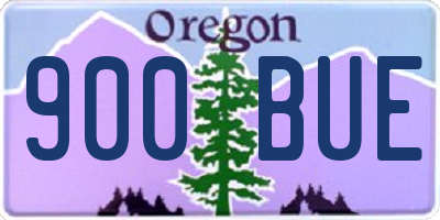 OR license plate 900BUE