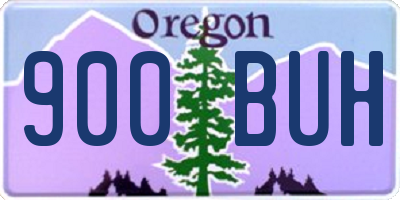 OR license plate 900BUH
