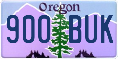 OR license plate 900BUK