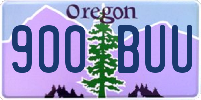 OR license plate 900BUU