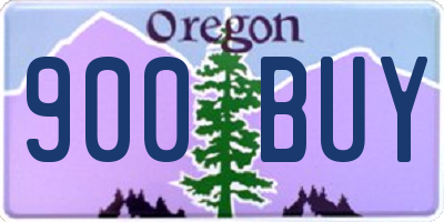 OR license plate 900BUY