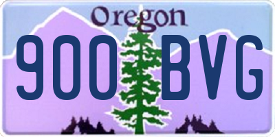 OR license plate 900BVG