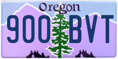 OR license plate 900BVT