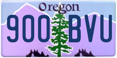 OR license plate 900BVU