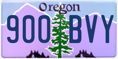 OR license plate 900BVY