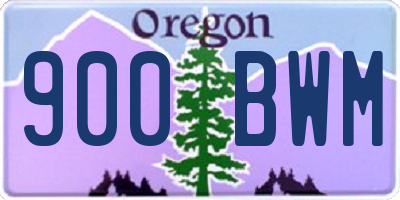 OR license plate 900BWM