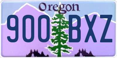 OR license plate 900BXZ