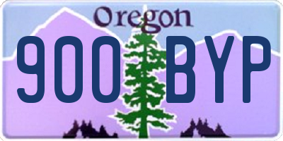 OR license plate 900BYP