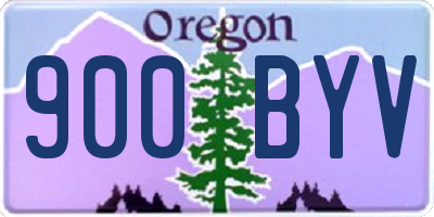 OR license plate 900BYV