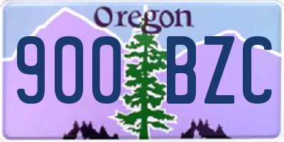 OR license plate 900BZC