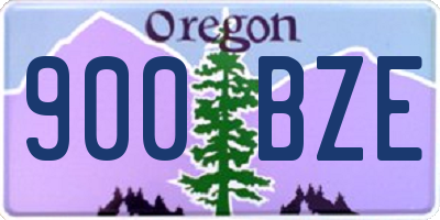 OR license plate 900BZE