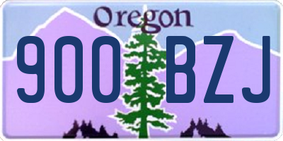 OR license plate 900BZJ
