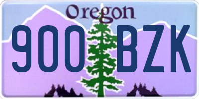 OR license plate 900BZK