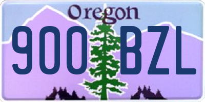 OR license plate 900BZL