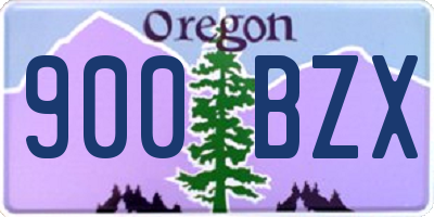 OR license plate 900BZX