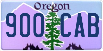 OR license plate 900CAB