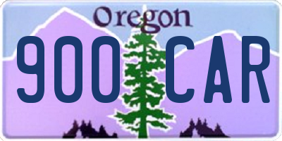 OR license plate 900CAR