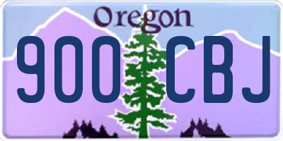 OR license plate 900CBJ