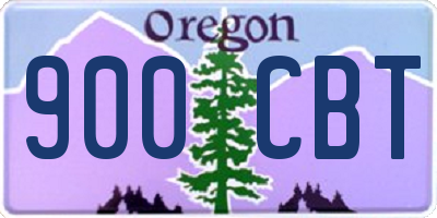 OR license plate 900CBT