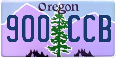 OR license plate 900CCB