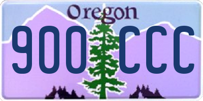 OR license plate 900CCC