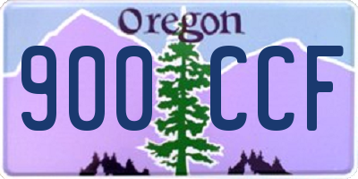 OR license plate 900CCF