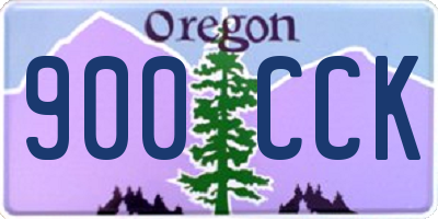 OR license plate 900CCK