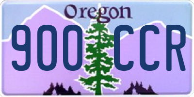 OR license plate 900CCR