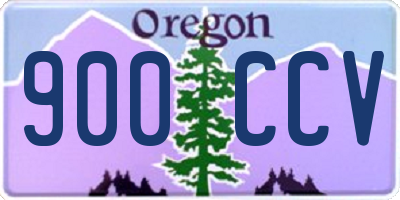 OR license plate 900CCV