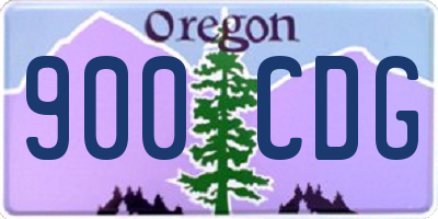 OR license plate 900CDG
