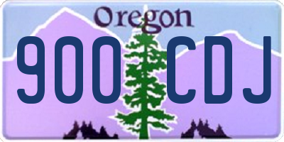 OR license plate 900CDJ