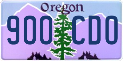 OR license plate 900CDO